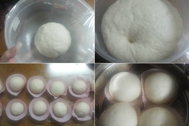 Bánh bao sữa dừa với công thức thực hiện đơn giản