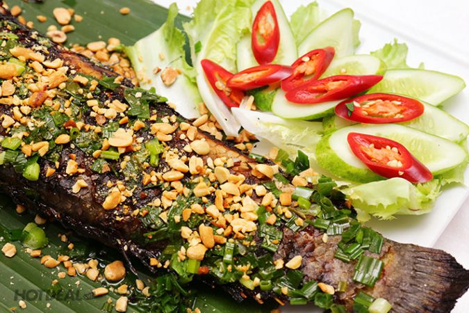 Cá lóc nướng ớt xiêm xanh