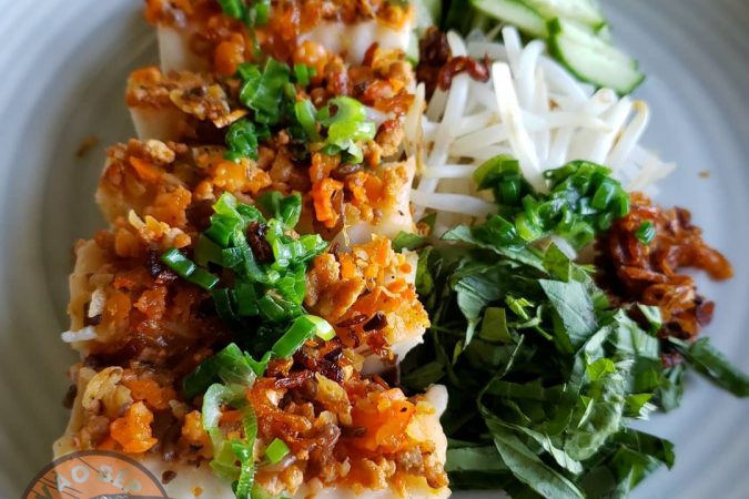 Học ngay cách làm bánh đúc nước dừa nhân mặn ngon hết sảy