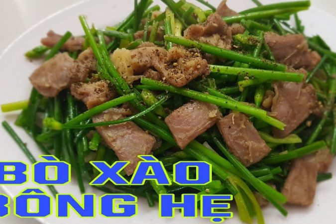 Tuyệt chiêu nấu món bông hẹ xào thịt bò thơm ngon đầy bổ dưỡng!
