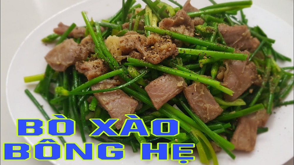 Tuyệt chiêu nấu món bông hẹ xào thịt bò thơm ngon đầy bổ dưỡng!