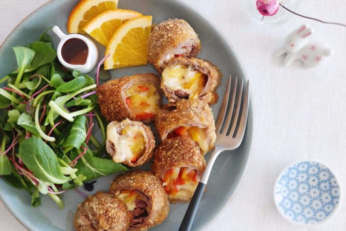 Bật mí đến chị em cách làm thịt bò cuộn phô mai