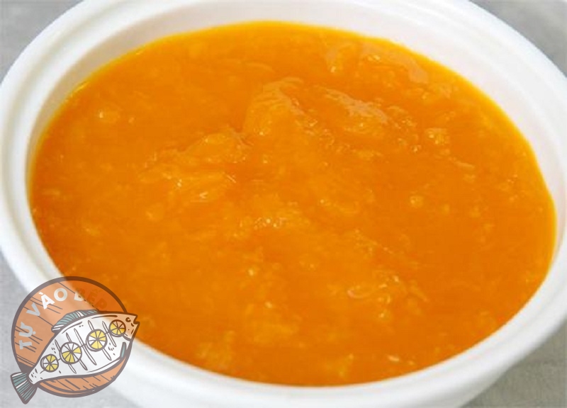 Bát chè bí đỏ gạo nếp thơm ngon