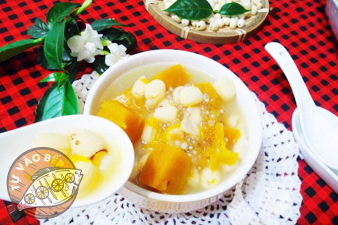 Cách nấu chè bí đỏ hạt sen làm sao ngon mà không sợ béo