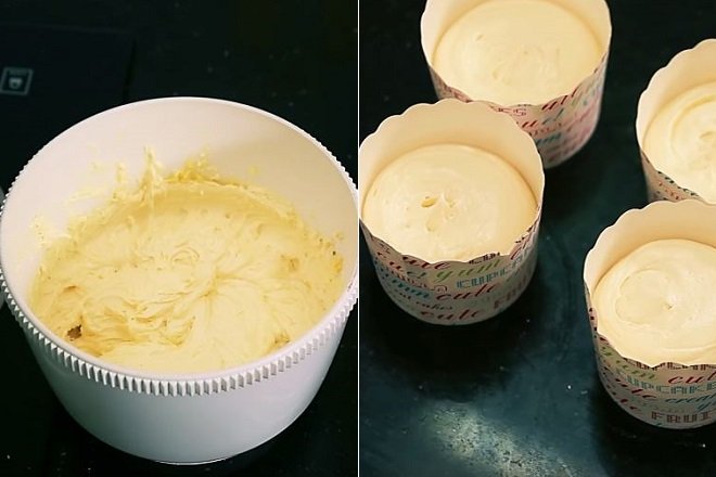 Cốt bánh là hỗn hợp bột đồng nhất, mịn